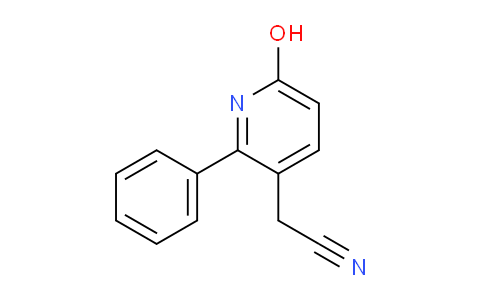 6-Hydroxy-2-phenylpyridine-3-acetonitrile