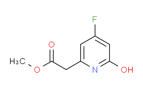 Methyl 4-fluoro-2-hydroxypyridine-6-acetate