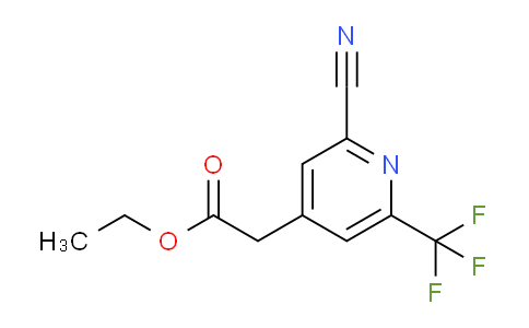 Ethyl 2-cyano-6-(trifluoromethyl)pyridine-4-acetate