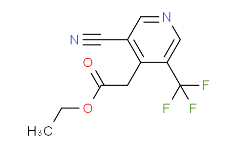 Ethyl 3-cyano-5-(trifluoromethyl)pyridine-4-acetate