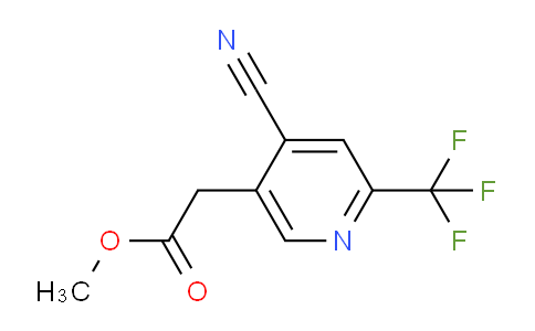 Methyl 4-cyano-2-(trifluoromethyl)pyridine-5-acetate