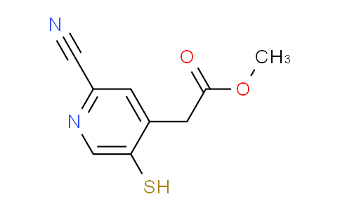 AM108619 | 1806277-86-0 | Methyl 2-cyano-5-mercaptopyridine-4-acetate
