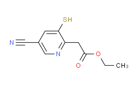 Ethyl 5-cyano-3-mercaptopyridine-2-acetate