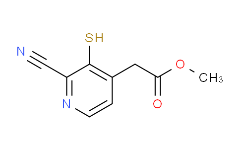 Methyl 2-cyano-3-mercaptopyridine-4-acetate