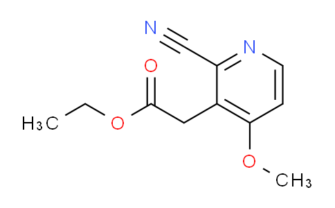 Ethyl 2-cyano-4-methoxypyridine-3-acetate