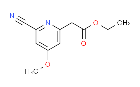 Ethyl 2-cyano-4-methoxypyridine-6-acetate
