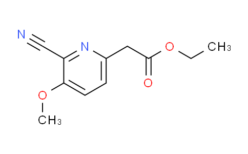 Ethyl 2-cyano-3-methoxypyridine-6-acetate