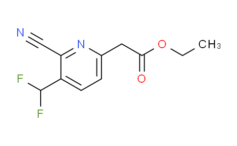 Ethyl 2-cyano-3-(difluoromethyl)pyridine-6-acetate