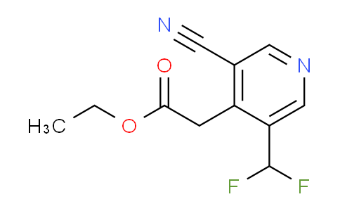 AM109434 | 1804852-41-2 | Ethyl 3-cyano-5-(difluoromethyl)pyridine-4-acetate