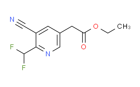 Ethyl 3-cyano-2-(difluoromethyl)pyridine-5-acetate