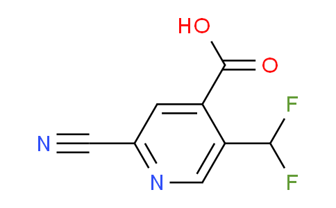 2-Cyano-5-(difluoromethyl)isonicotinic acid