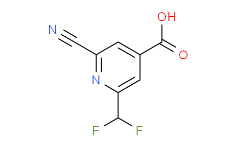 2-Cyano-6-(difluoromethyl)isonicotinic acid
