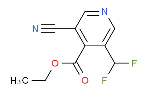 Ethyl 3-cyano-5-(difluoromethyl)isonicotinate