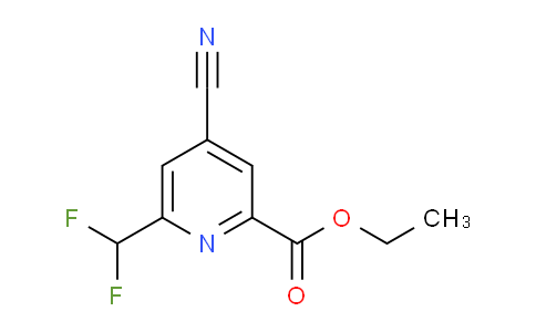 Ethyl 4-cyano-6-(difluoromethyl)picolinate