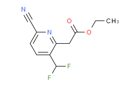 Ethyl 6-cyano-3-(difluoromethyl)pyridine-2-acetate
