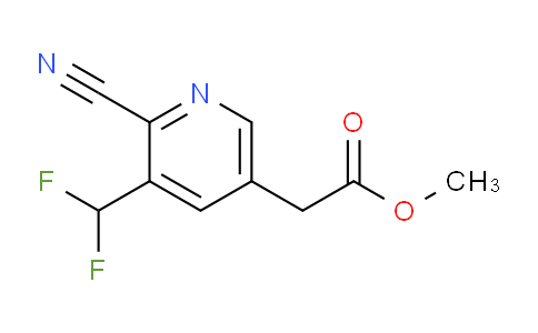 Methyl 2-cyano-3-(difluoromethyl)pyridine-5-acetate