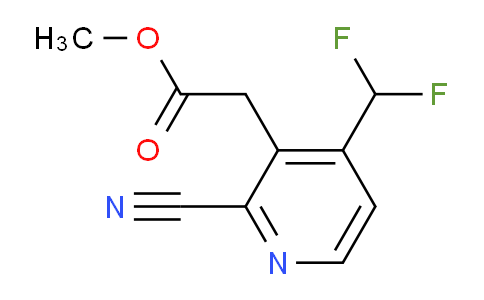 Methyl 2-cyano-4-(difluoromethyl)pyridine-3-acetate