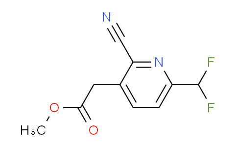 Methyl 2-cyano-6-(difluoromethyl)pyridine-3-acetate