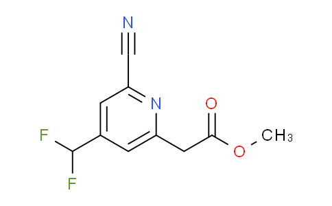 Methyl 2-cyano-4-(difluoromethyl)pyridine-6-acetate