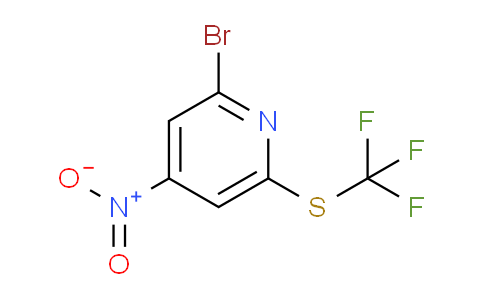 2-Bromo-4-nitro-6-(trifluoromethylthio)pyridine