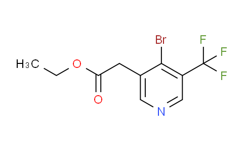 Ethyl 4-bromo-3-(trifluoromethyl)pyridine-5-acetate