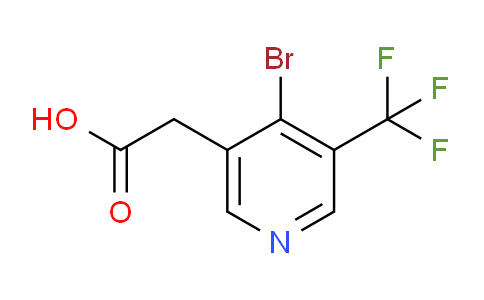4-Bromo-3-(trifluoromethyl)pyridine-5-acetic acid