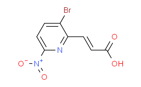 3-Bromo-6-nitropyridine-2-acrylic acid