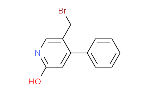 5-Bromomethyl-2-hydroxy-4-phenylpyridine