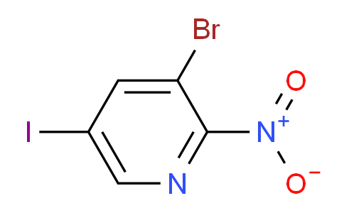 3-Bromo-5-iodo-2-nitropyridine