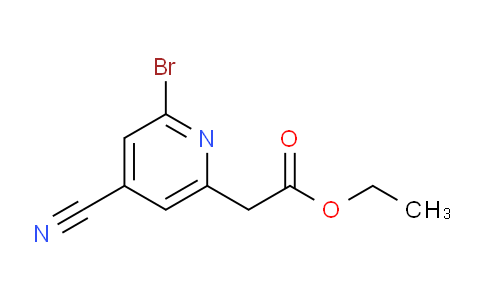 Ethyl 2-bromo-4-cyanopyridine-6-acetate