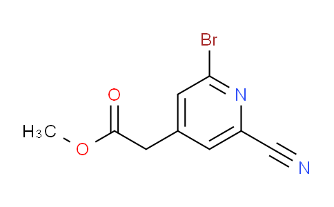 AM113908 | 1805249-28-8 | Methyl 2-bromo-6-cyanopyridine-4-acetate