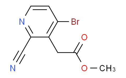 Methyl 4-bromo-2-cyanopyridine-3-acetate
