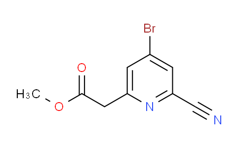Methyl 4-bromo-2-cyanopyridine-6-acetate