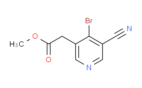 Methyl 4-bromo-3-cyanopyridine-5-acetate