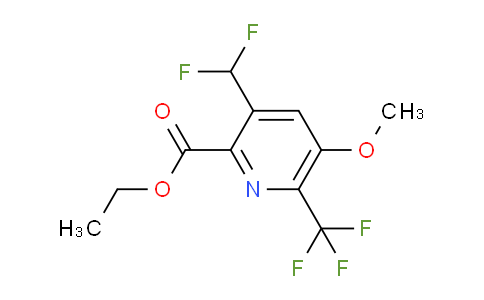 AM115843 | 1805439-59-1 | Ethyl 3-(difluoromethyl)-5-methoxy-6-(trifluoromethyl)pyridine-2-carboxylate