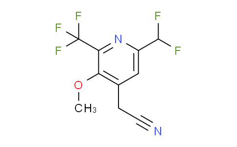 6-(Difluoromethyl)-3-methoxy-2-(trifluoromethyl)pyridine-4-acetonitrile