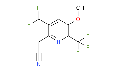 3-(Difluoromethyl)-5-methoxy-6-(trifluoromethyl)pyridine-2-acetonitrile