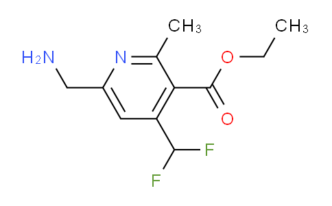 Ethyl 6-(aminomethyl)-4-(difluoromethyl)-2-methylpyridine-3-carboxylate