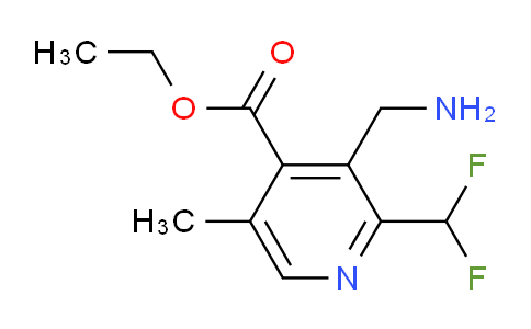 Ethyl 3-(aminomethyl)-2-(difluoromethyl)-5-methylpyridine-4-carboxylate