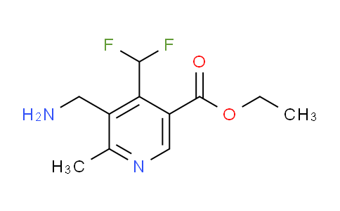 Ethyl 3-(aminomethyl)-4-(difluoromethyl)-2-methylpyridine-5-carboxylate