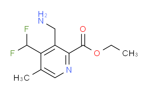 Ethyl 3-(aminomethyl)-4-(difluoromethyl)-5-methylpyridine-2-carboxylate