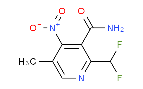 2-(Difluoromethyl)-5-methyl-4-nitropyridine-3-carboxamide
