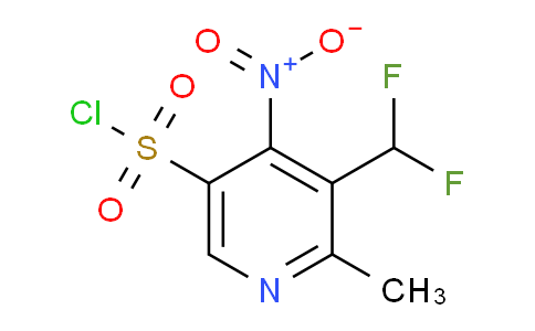 3-(Difluoromethyl)-2-methyl-4-nitropyridine-5-sulfonyl chloride