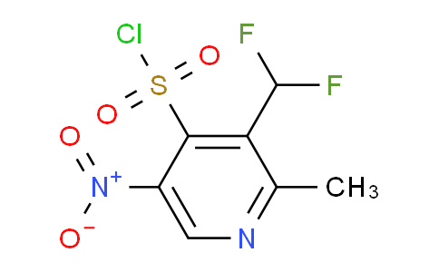 3-(Difluoromethyl)-2-methyl-5-nitropyridine-4-sulfonyl chloride