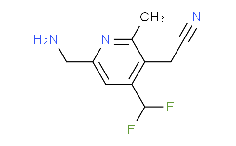 6-(Aminomethyl)-4-(difluoromethyl)-2-methylpyridine-3-acetonitrile