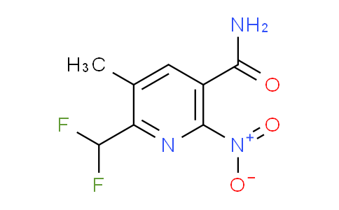 2-(Difluoromethyl)-3-methyl-6-nitropyridine-5-carboxamide