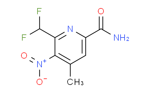 2-(Difluoromethyl)-4-methyl-3-nitropyridine-6-carboxamide