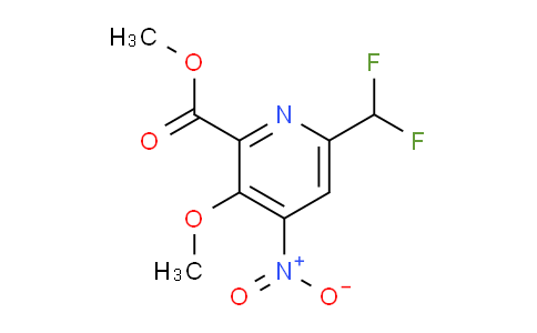 AM117037 | 1806989-86-5 | Methyl 6-(difluoromethyl)-3-methoxy-4-nitropyridine-2-carboxylate