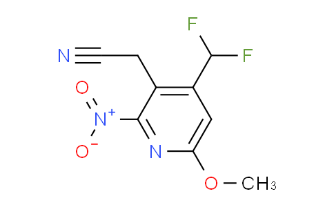 4-(Difluoromethyl)-6-methoxy-2-nitropyridine-3-acetonitrile