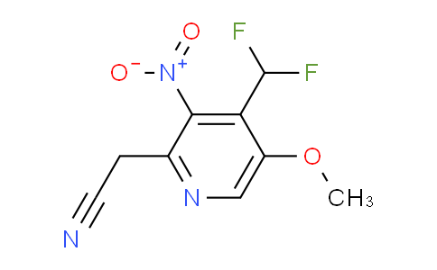 4-(Difluoromethyl)-5-methoxy-3-nitropyridine-2-acetonitrile